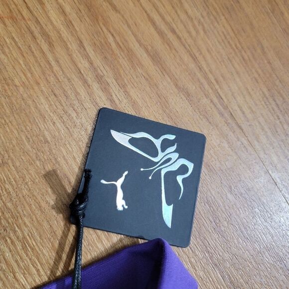 Puma X Dua Lipa T7 Cropped Jacket Purple Black Butterfly Logo Size Large L New - Picture 9 of 13